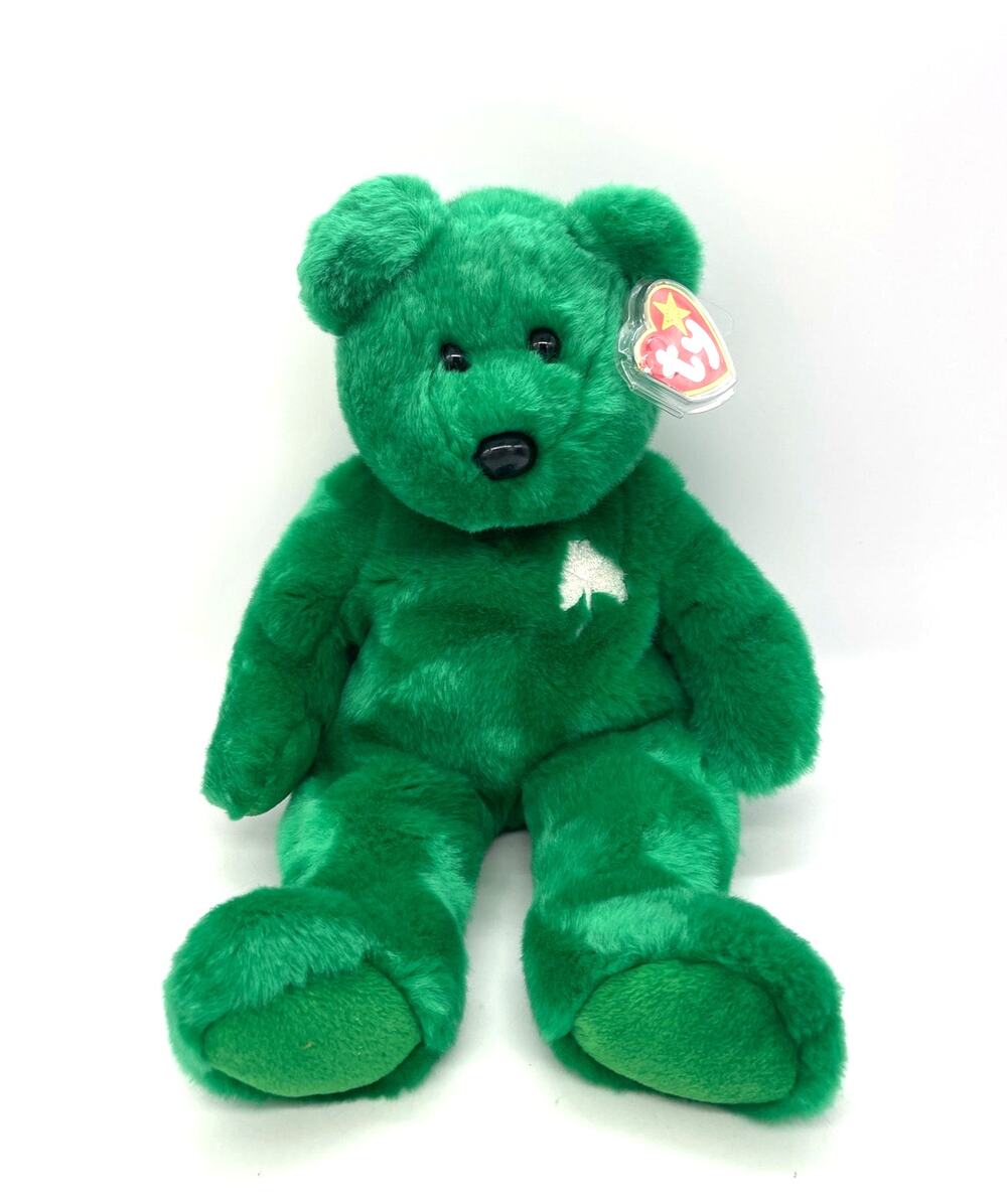TY Beanie Buddy St. Patrick's Day Erin Irish Shamrock Large Plush 14”